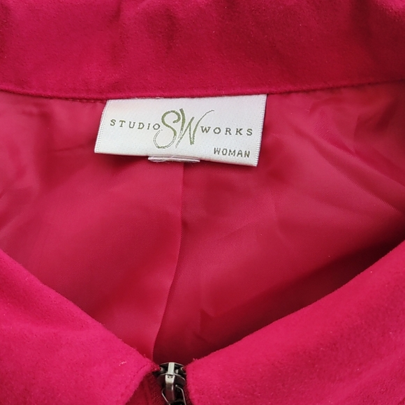 Studio works faux suede 1X jacket - Picture 3 of 7